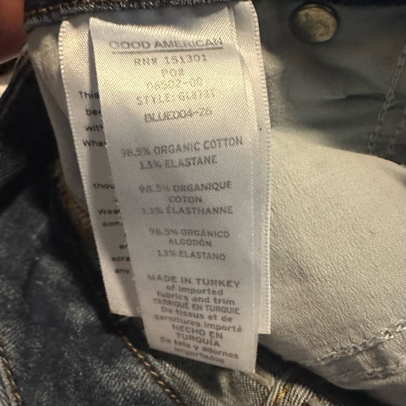 Good American Good Legs Denim Skinny Ankle Jeans Size 6 / 28 - Picture 5 of 5